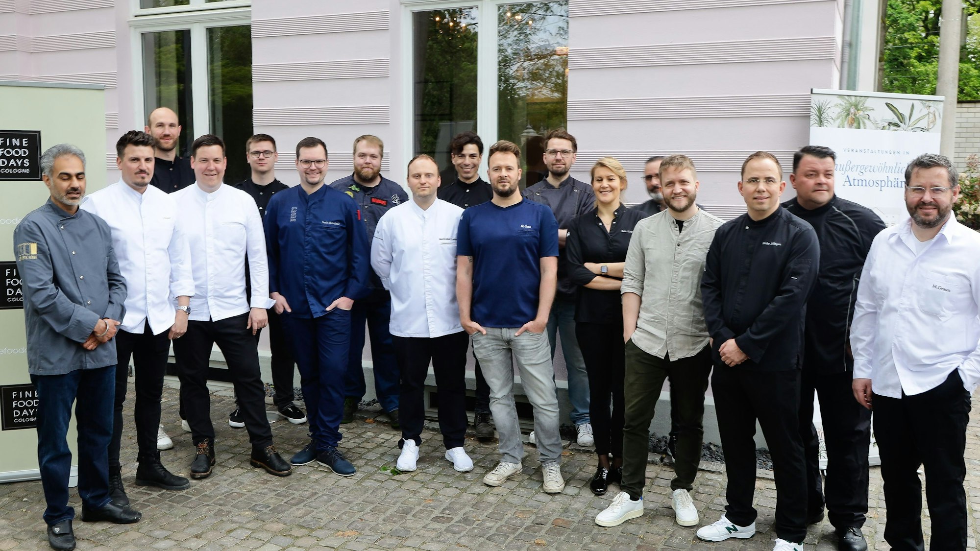 Jede Menge Spitzenköche kamen zur Vorstellung der Fine Food Days an der Villa Bodinus im Zoo zusammen.