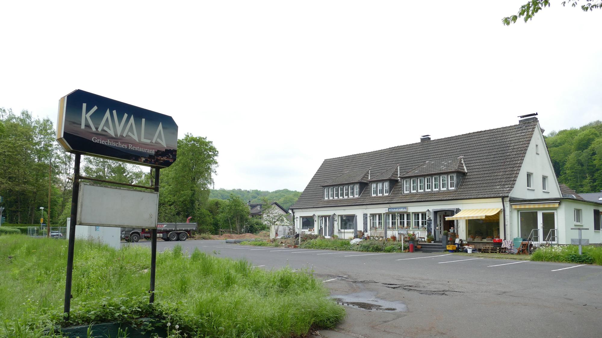 Blick auf ein ehemaliges Restaurant.