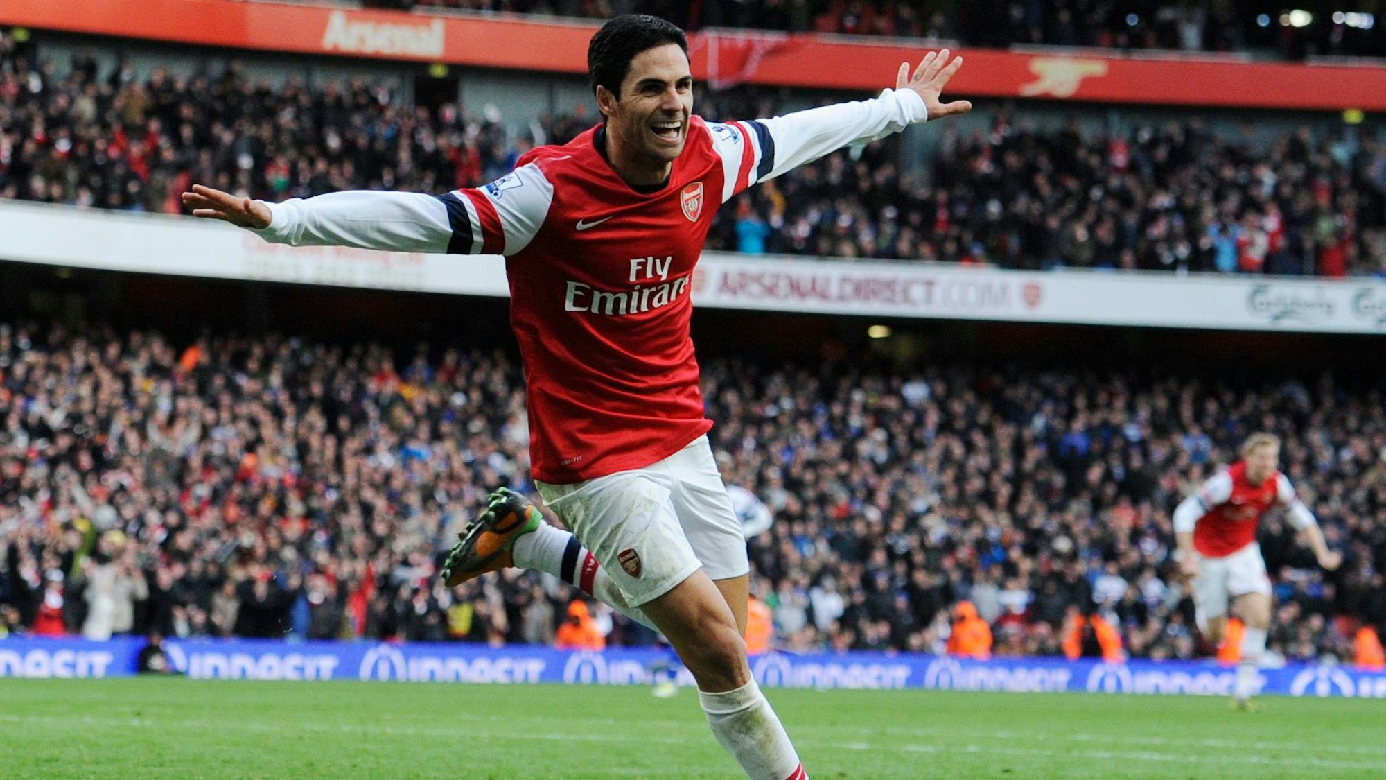 Mikel Arteta als Spieler bei Arsenal.
