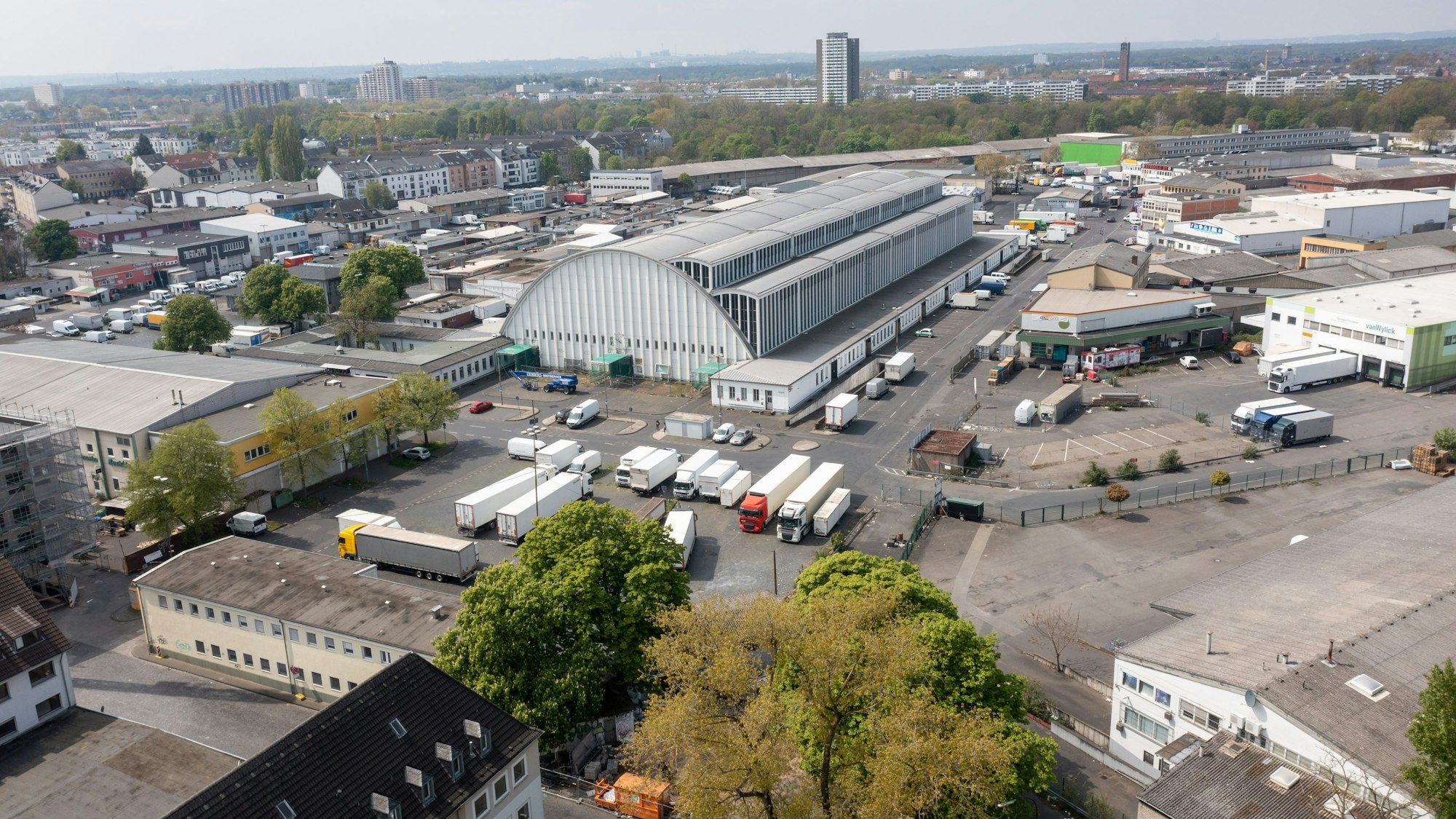 Im Bereich rund um den Kölner Großmarkt soll die Parkstadt Süd entstehen.