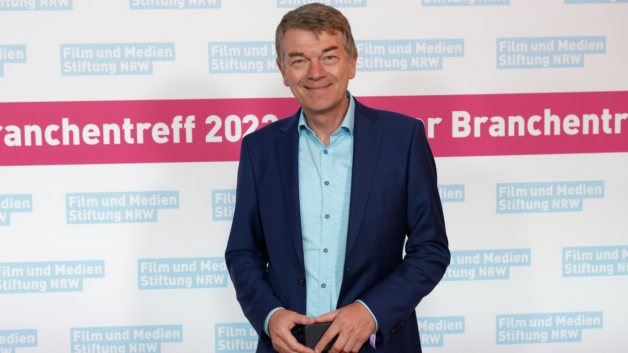 Jörg Schönenborn, WDR-Journalist, kommt zum Branchentreff der Film- und Medienstiftung NRW. (Archivbild)