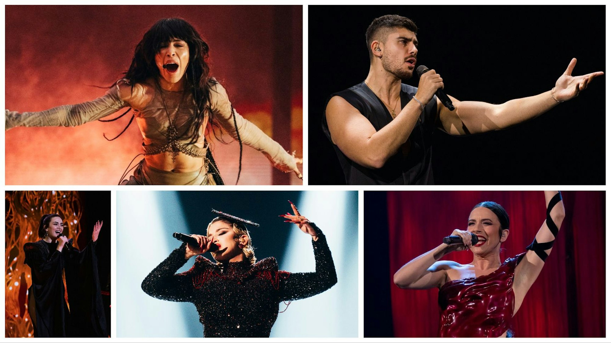 Die ESC-Teilnehmer aus Schweden, Zypern, Albanien, Frankreich und Spanien