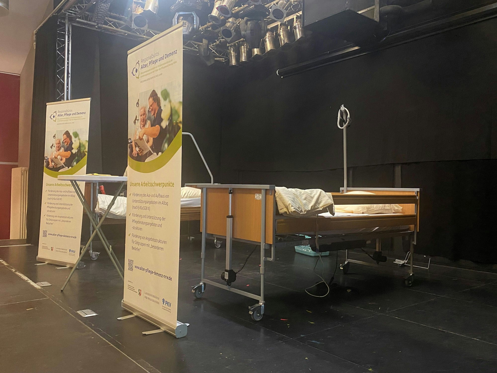 Zum Tag der Pflege im Burscheider Megafon war das Interesse junger Leute verhalten.