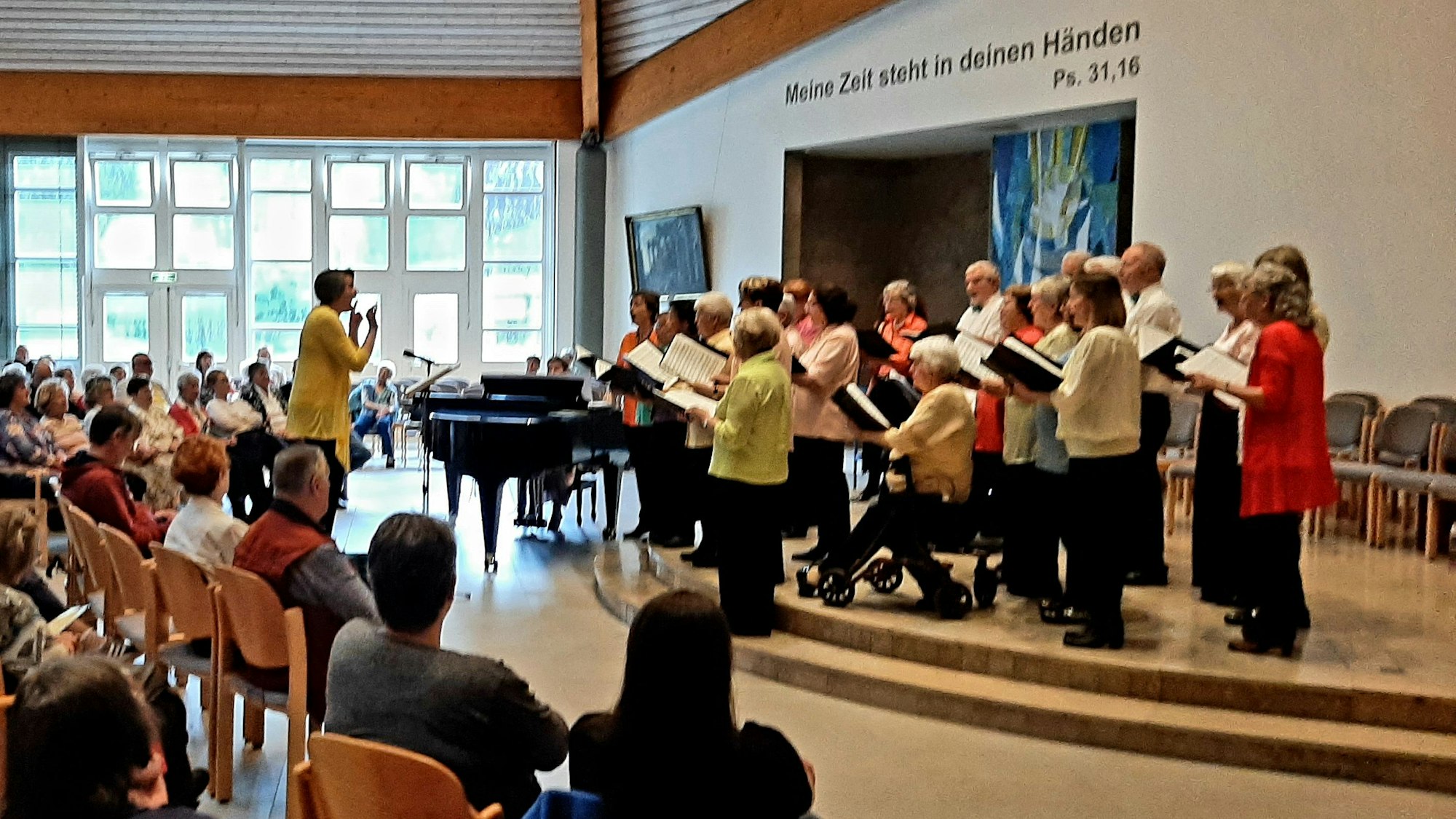 Chorkonzert in der Kirche.