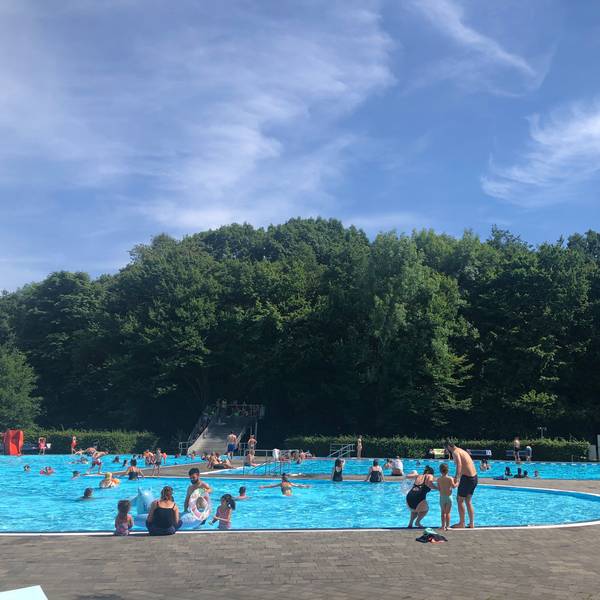 Freibad Wiembachtal Schwimmbad am 17.7.2022