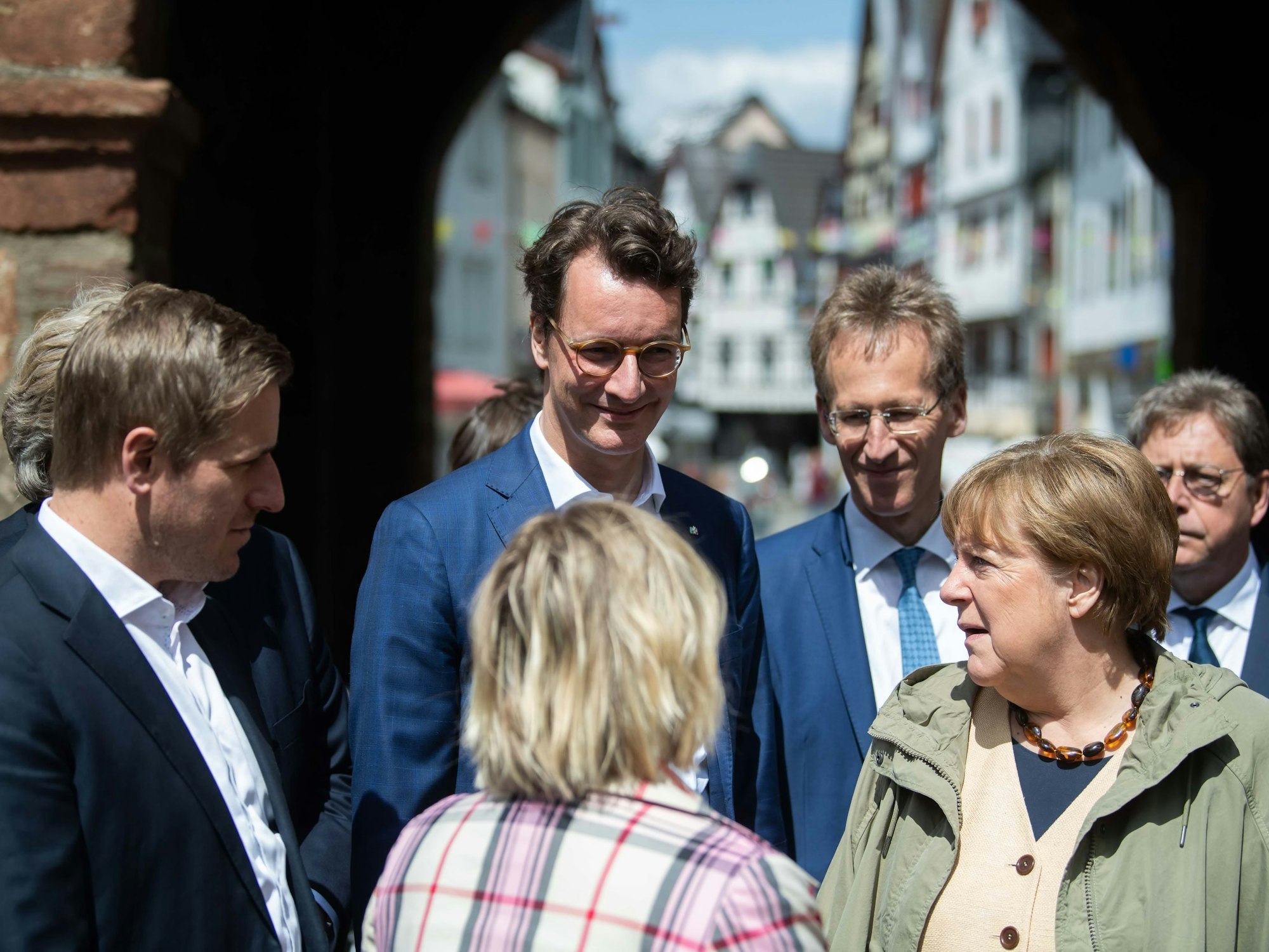 Angela Merkel in Bad Münstereifel: So lief der Überraschungsbesuch ...