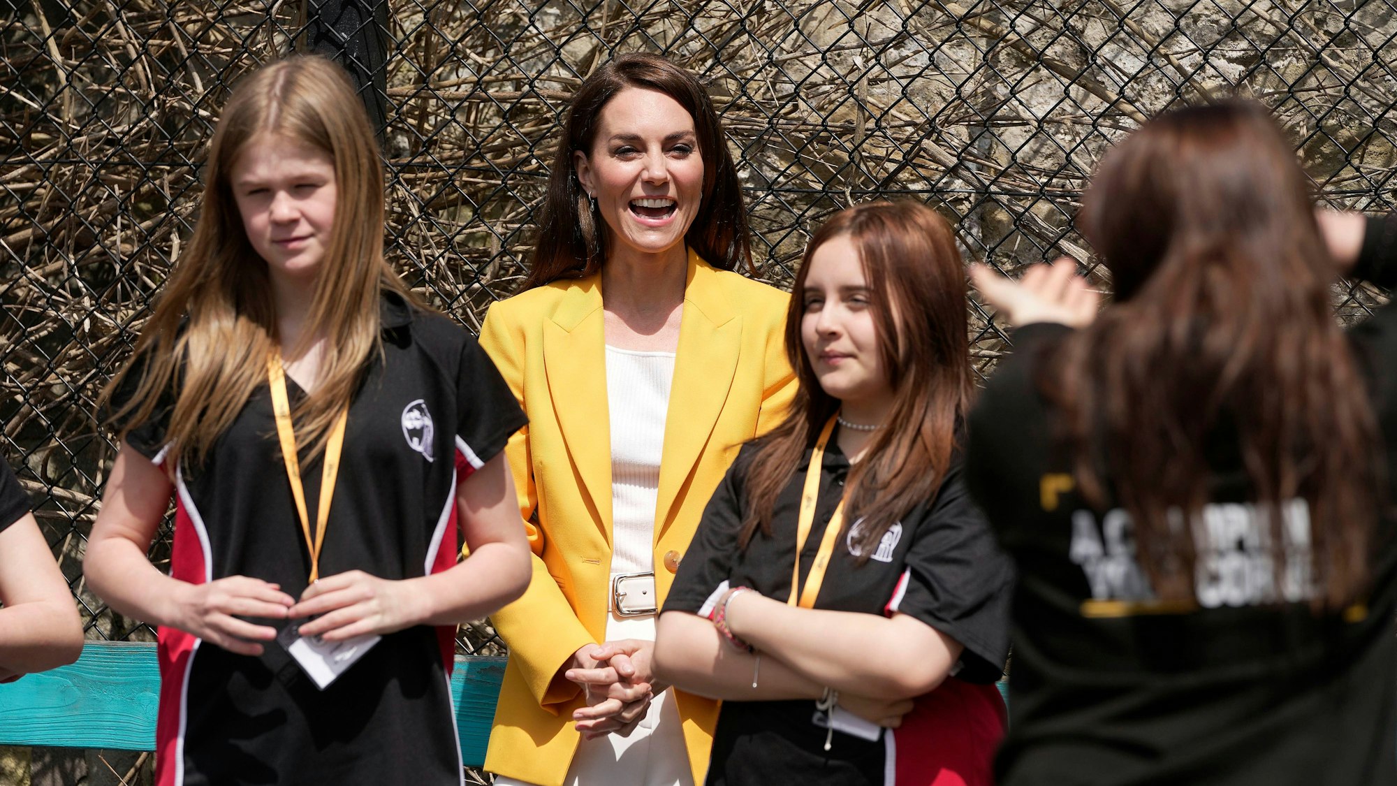 Catherine, Prinzessin von Wales, lächelt bei ihrem Besuch des Dame Kelly Holmes Trust.