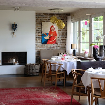 Innenraum des Restaurants Haus am Park in Leverkusen