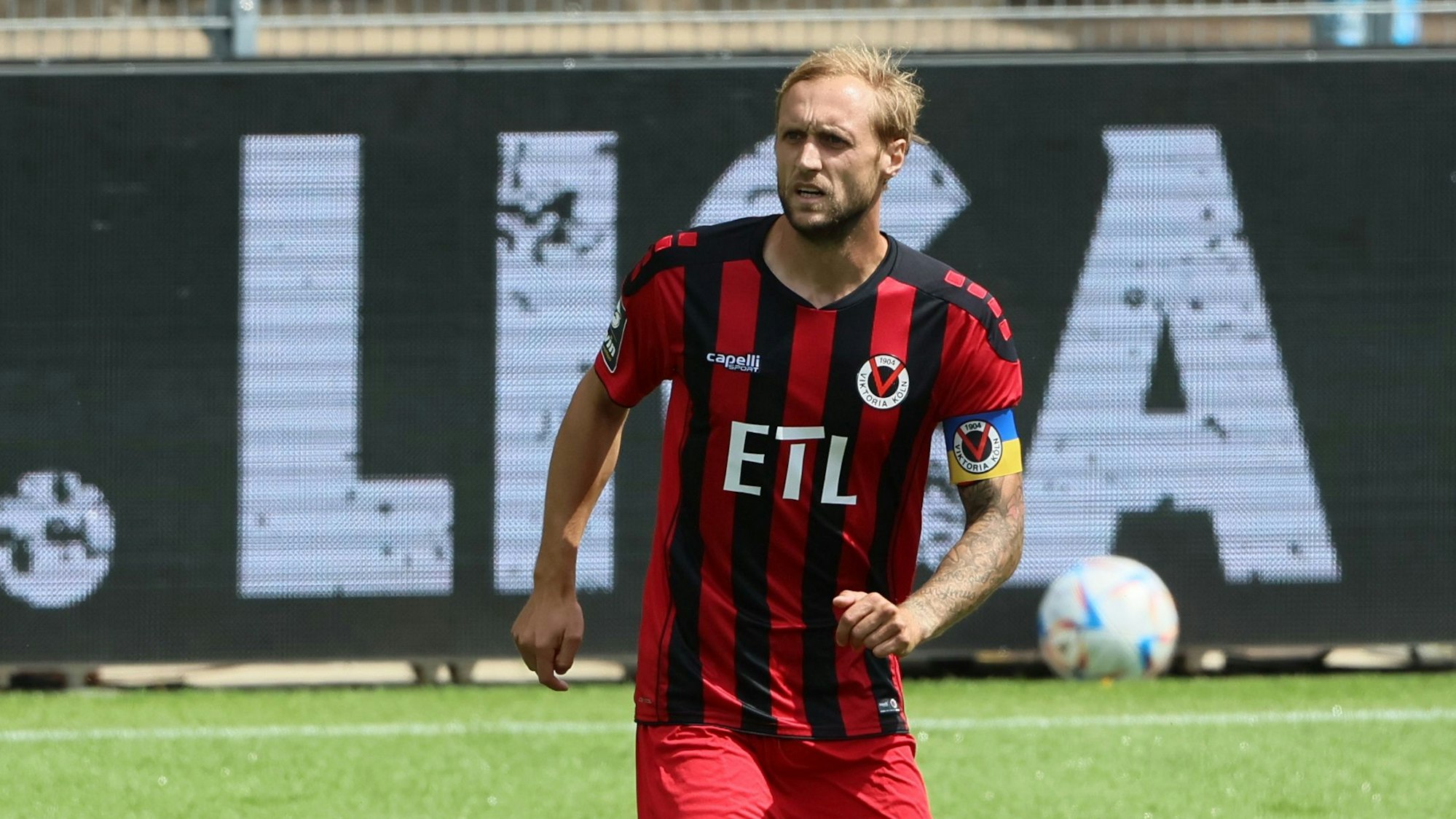 FC Viktoria Köln vs. SV Wehen Wiesbaden, 3. Liga, Marcel Risse (Viktoria), 06.08.2022, Bild: Herbert Bucco