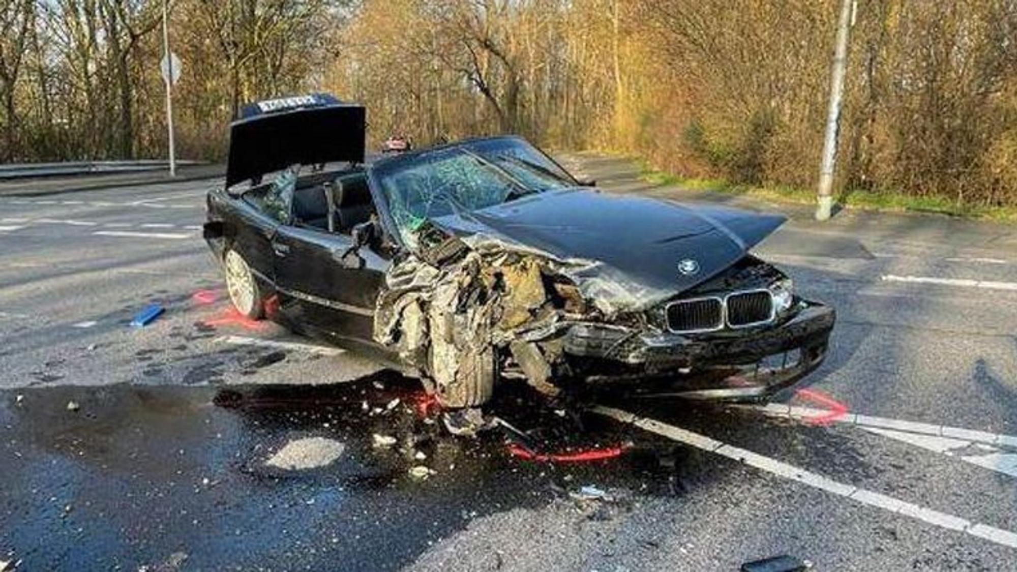 Mit diesem BMW war der Angeklagte durch die 30er-Zone gerast.