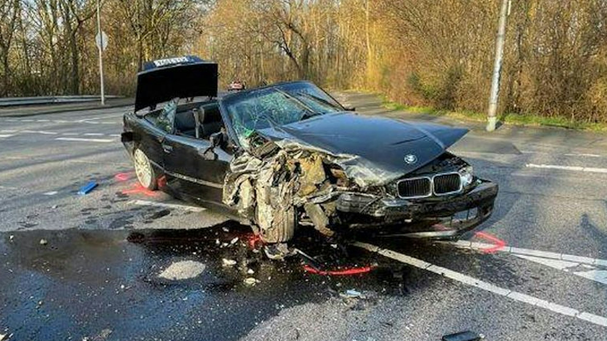 Mit diesem BMW war der Angeklagte durch die 30er-Zone gerast.