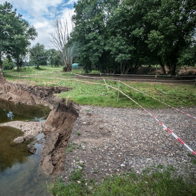 Hochwasserschaden in Bürrig an der Wupper. Foto: Ralf Krieger