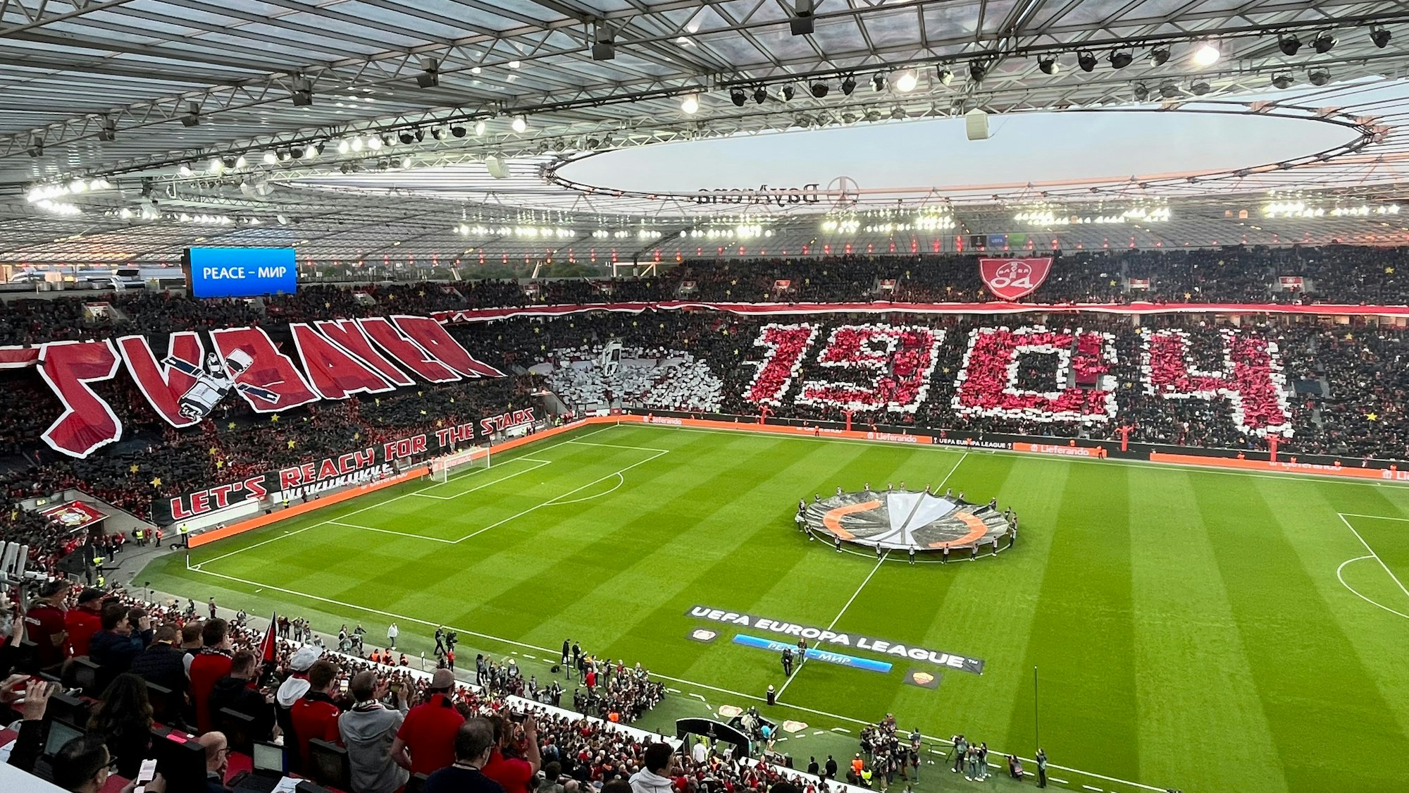 Choreographie Bayer Leverkusen - Rom