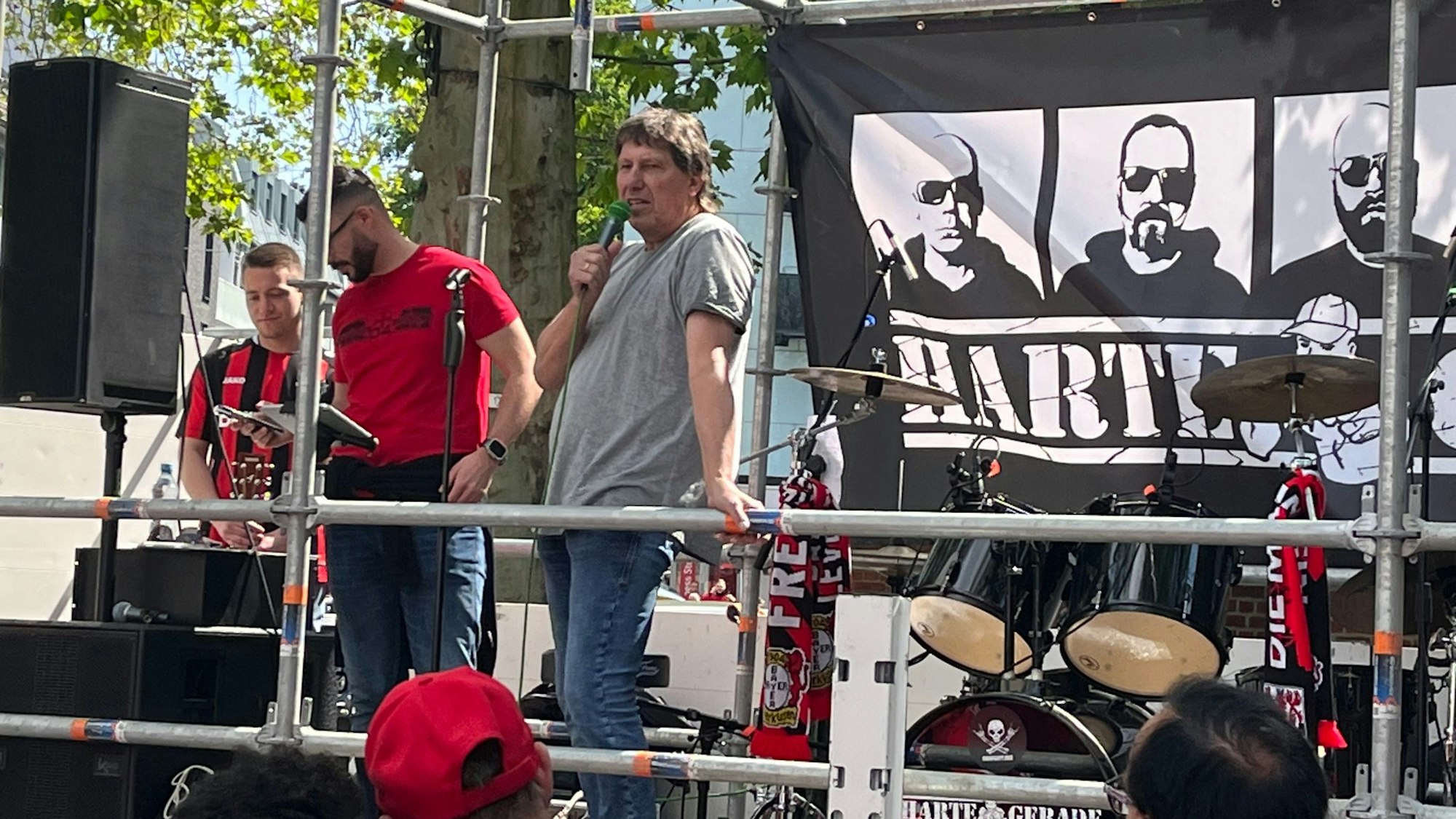 Rüdiger Vollborn auf der Bühne.