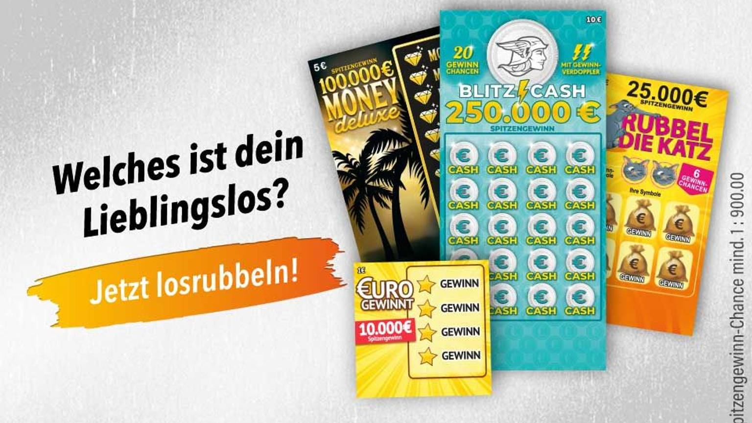 Rubbellose von WestLotto.