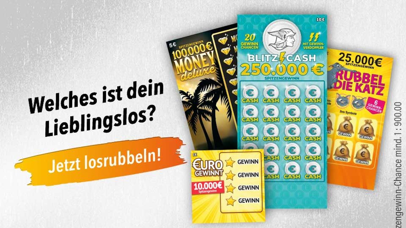 Rubbellose von WestLotto.