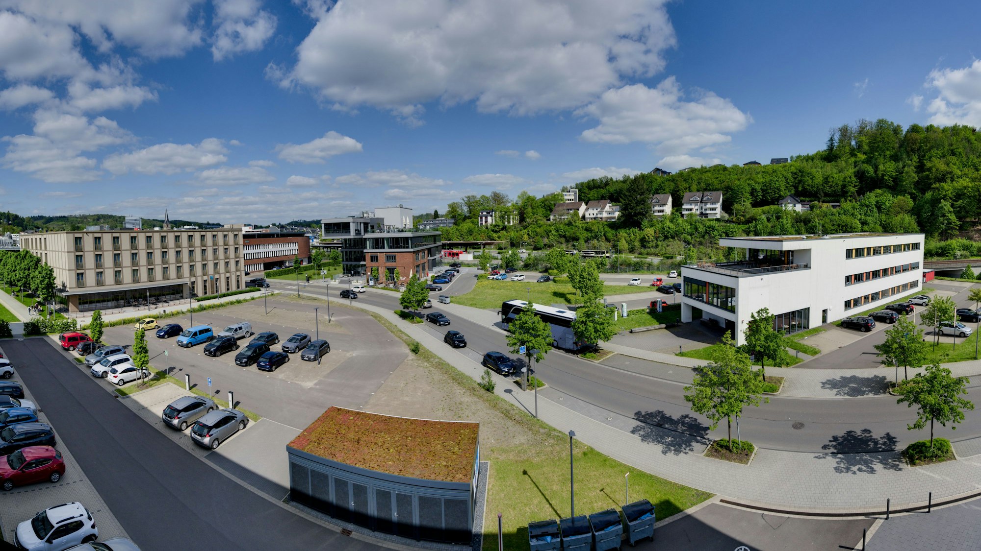 Blick aus dem Fenster von Agewis II auf den möglichen Bauplatz.