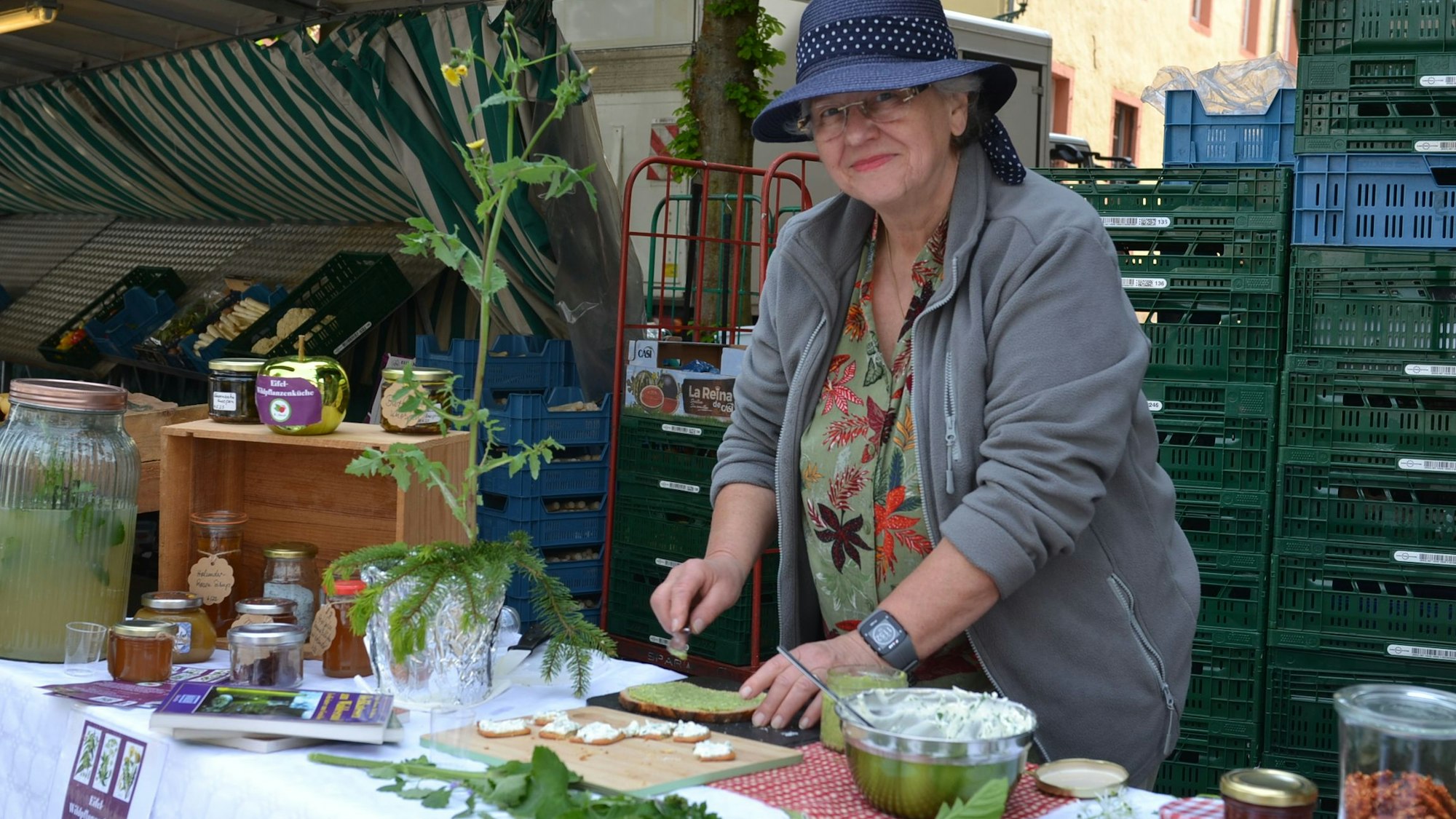 Leckereien hatte Yvonne Hillbrandt vorbereitet.