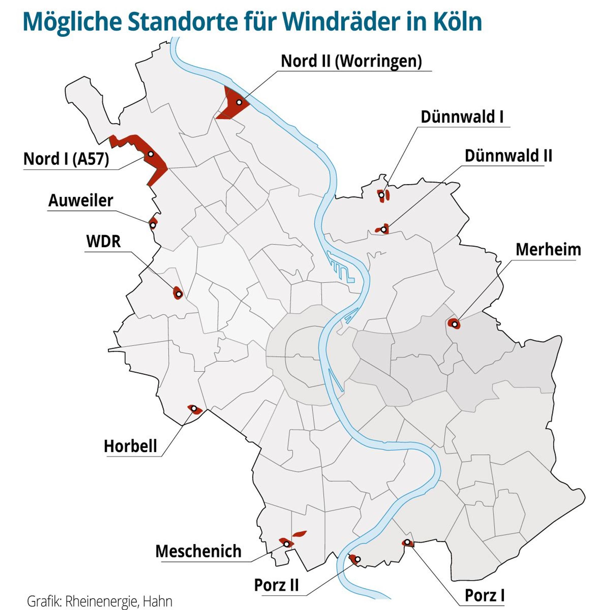 Windräder Köln, Grafik