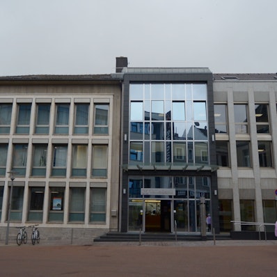 Die Zentrale der Volksbank Euskirchen an der Bahnhofstraße.