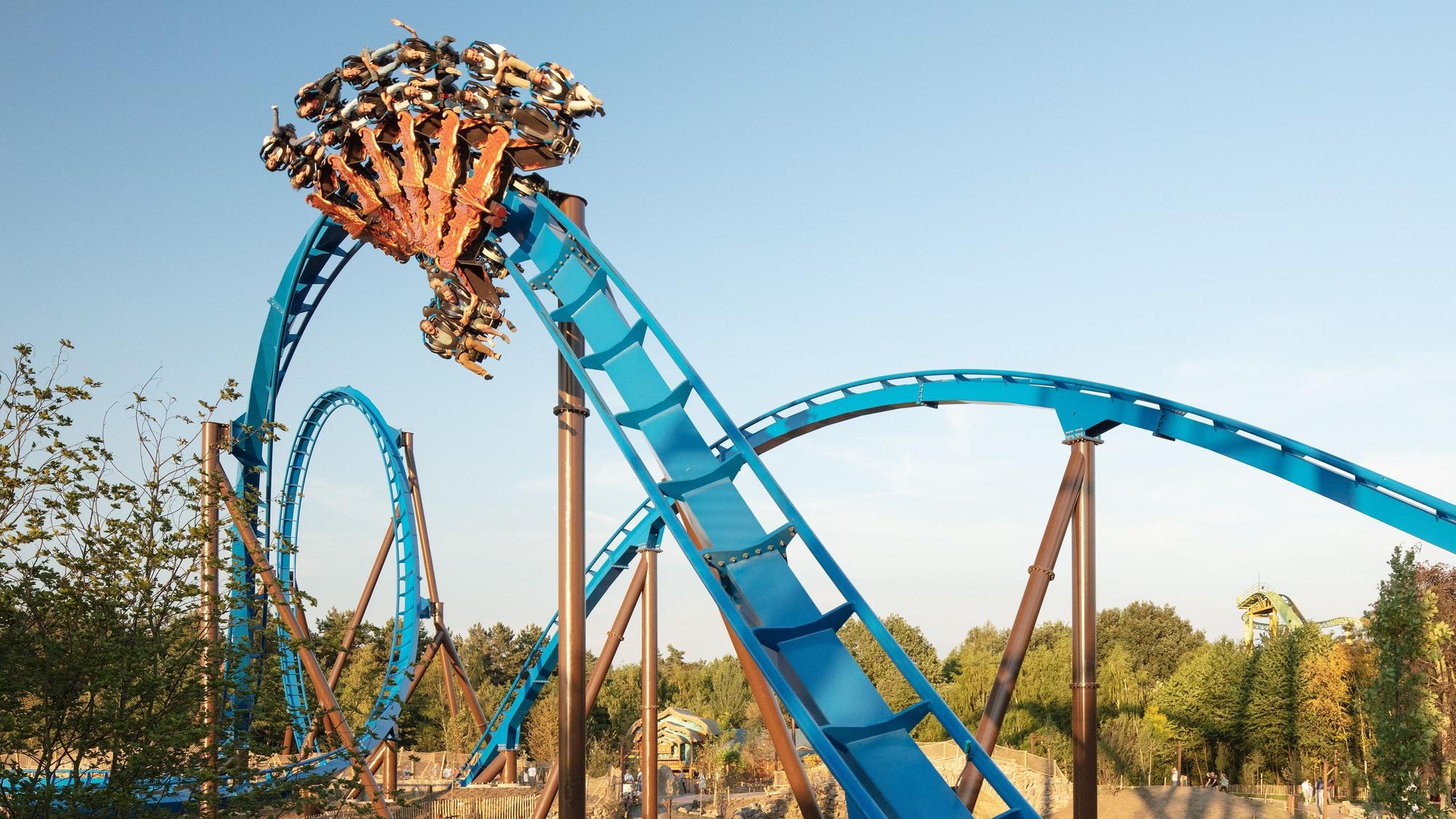 Eine Achterbahn im Toverland.