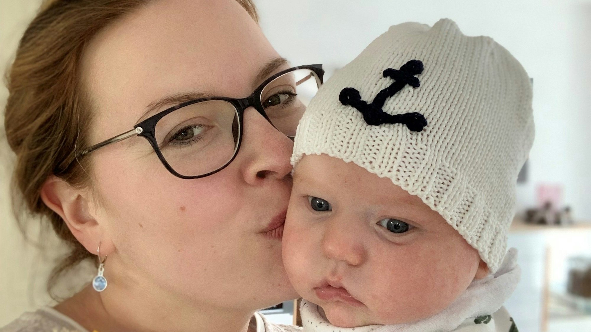 Kristina Marzi mit ihrem Baby