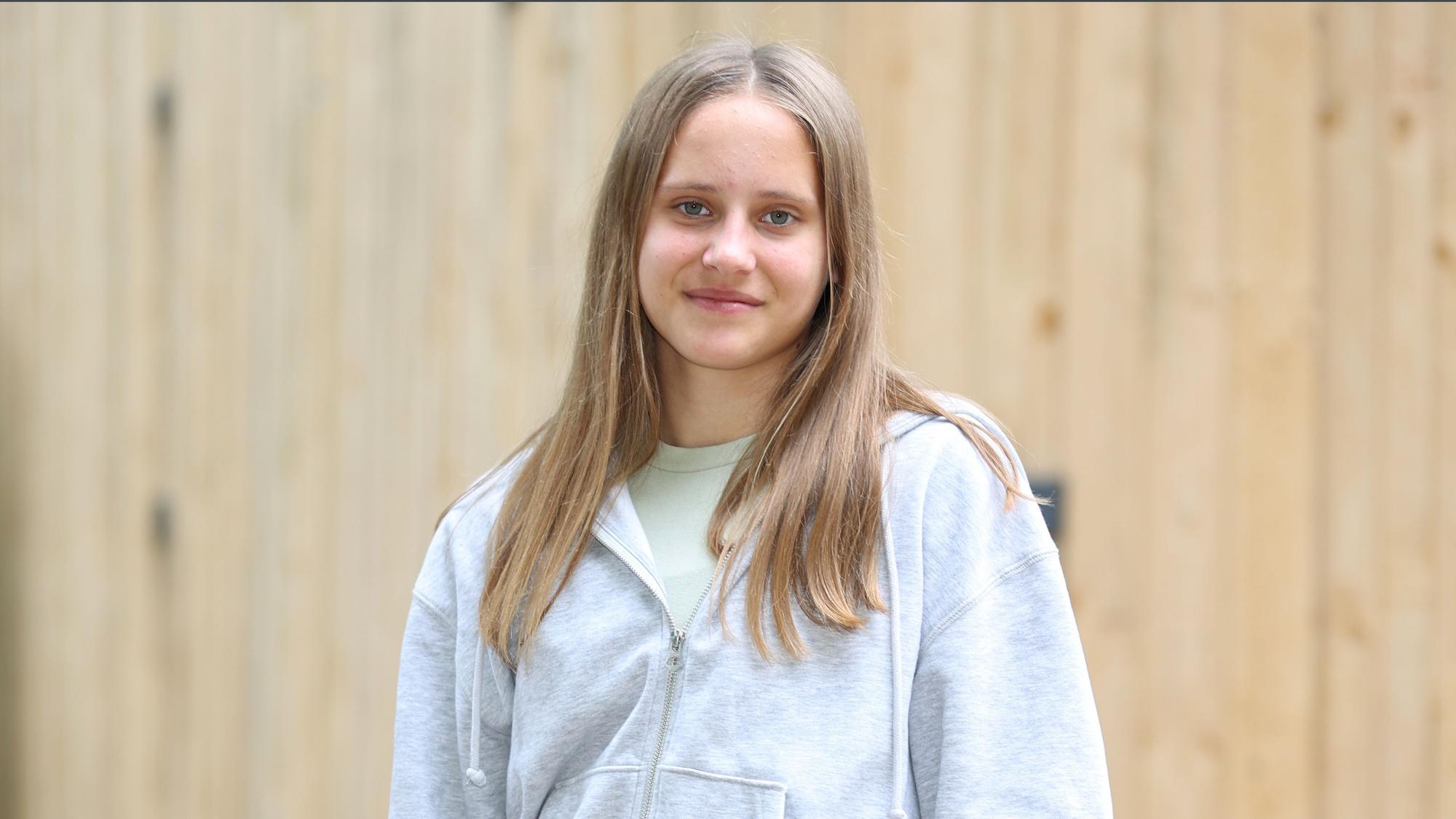 Die Kölner Nachwuchsfußballerin Lilith Schmidt im Porträt.