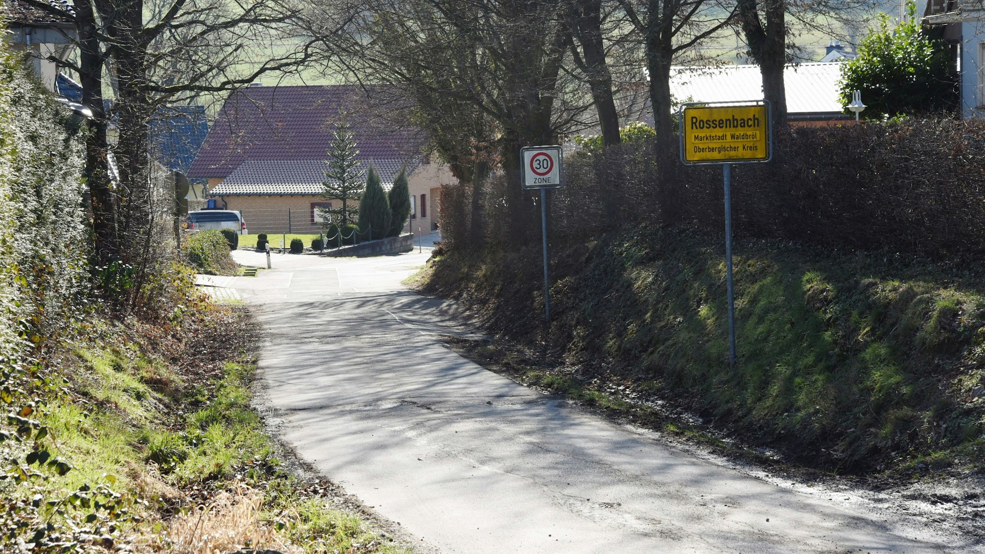 Eine Ansicht der Waldbröler Ortschaft Rossenbach.