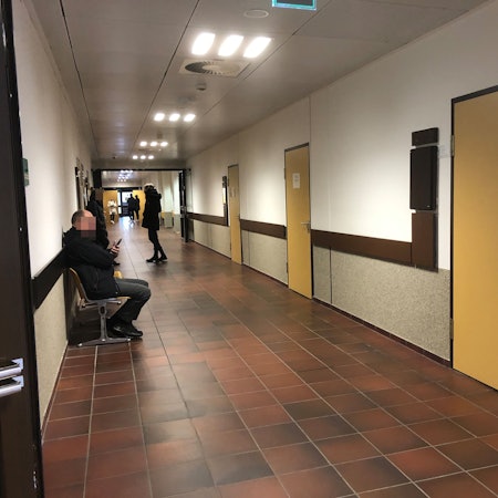 Ein Flur im Kölner Landgericht. Foto: Ralf Krieger
