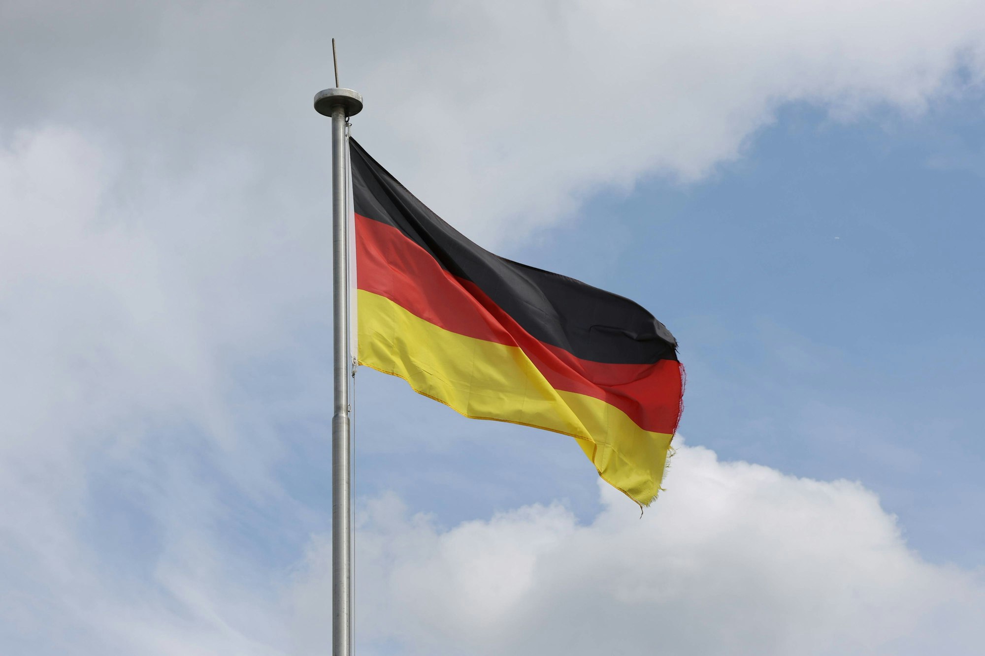 Eine Deutschlandflagge