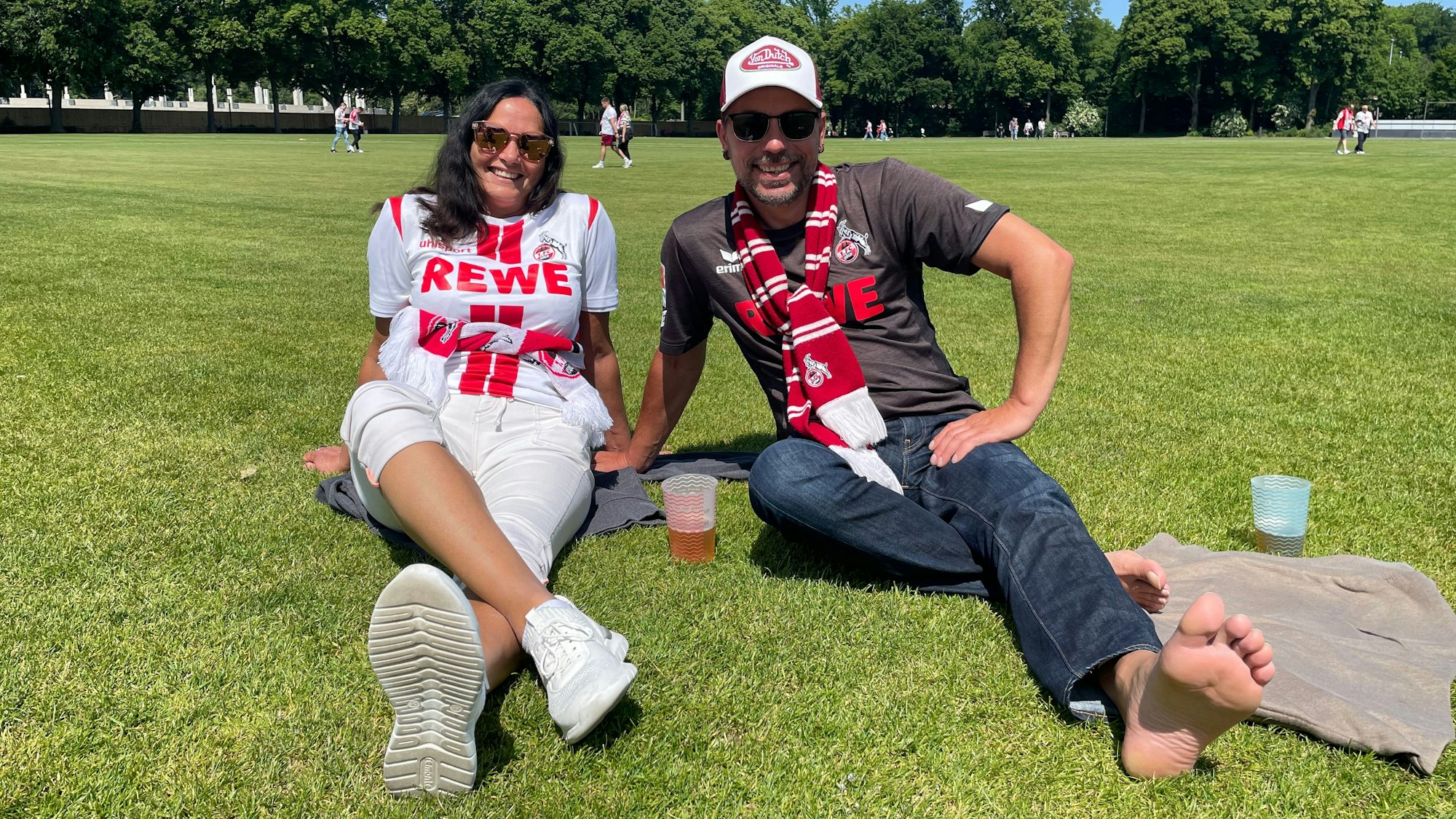 Dirk und Silke aus Brandenburg sind überzeugte FC-Fans
