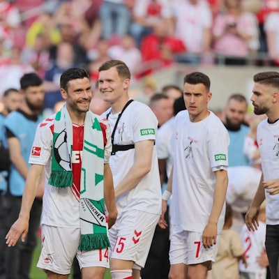 Bewegt im Kölner Stadion: Jonas Hector während der Abschiedszeremonie