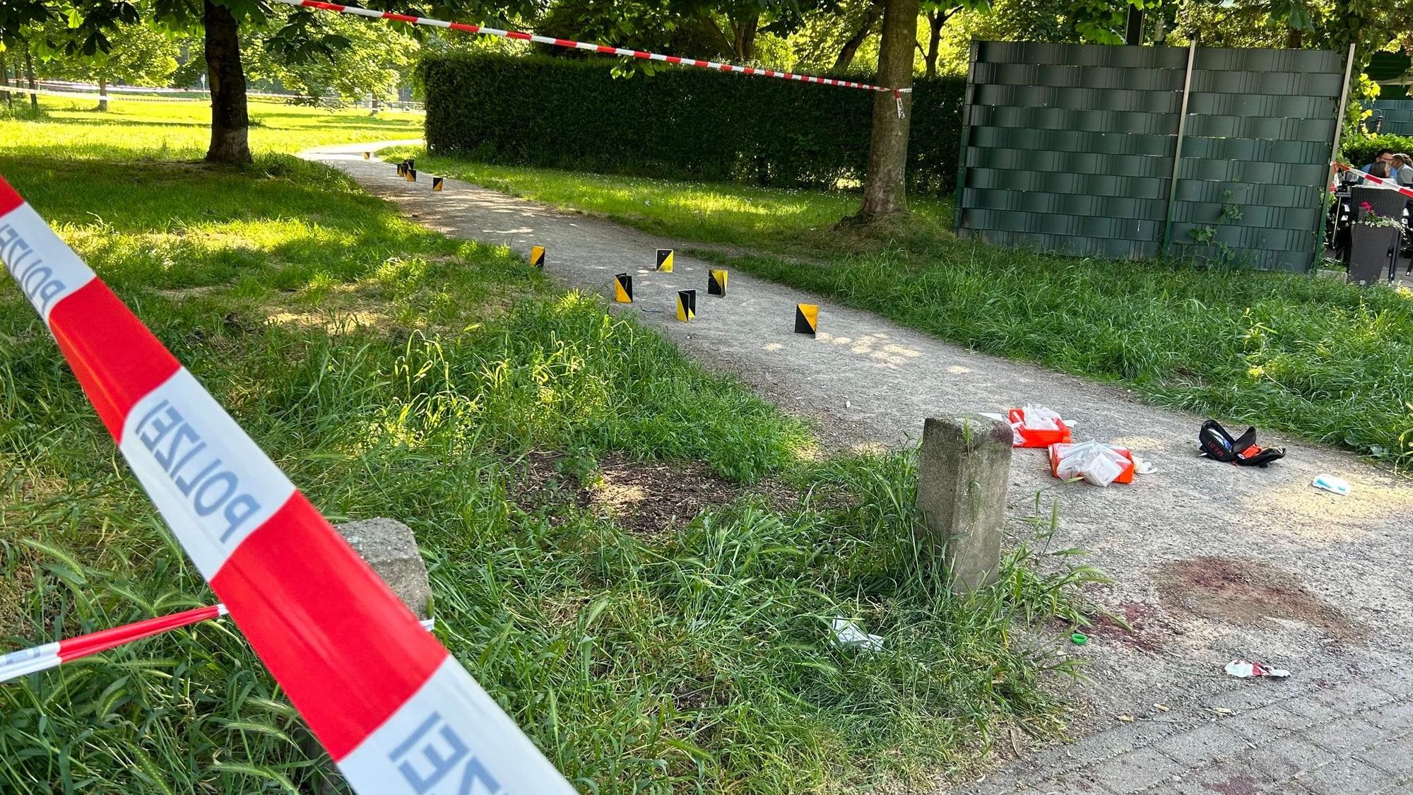 Der Tatort im Böcking-Park in Köln-Mülheim