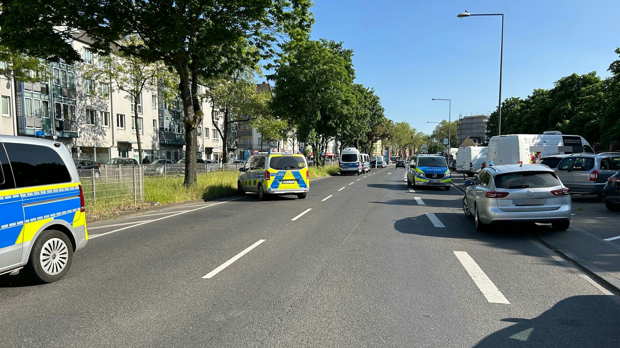 Der Clevische Ring ist nach einer Schießerei gesperrt.