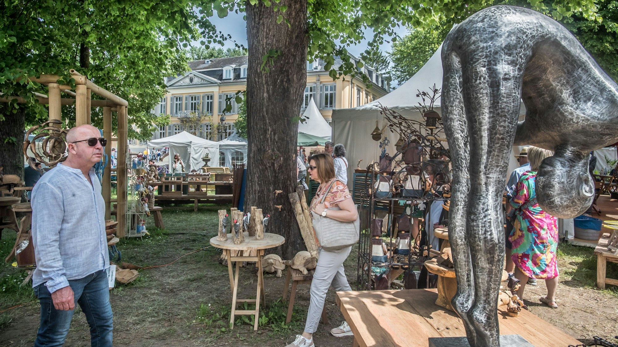 Aussteller bei der "Landpartie" im Schloss Morsbroich. Foto: Ralf Krieger