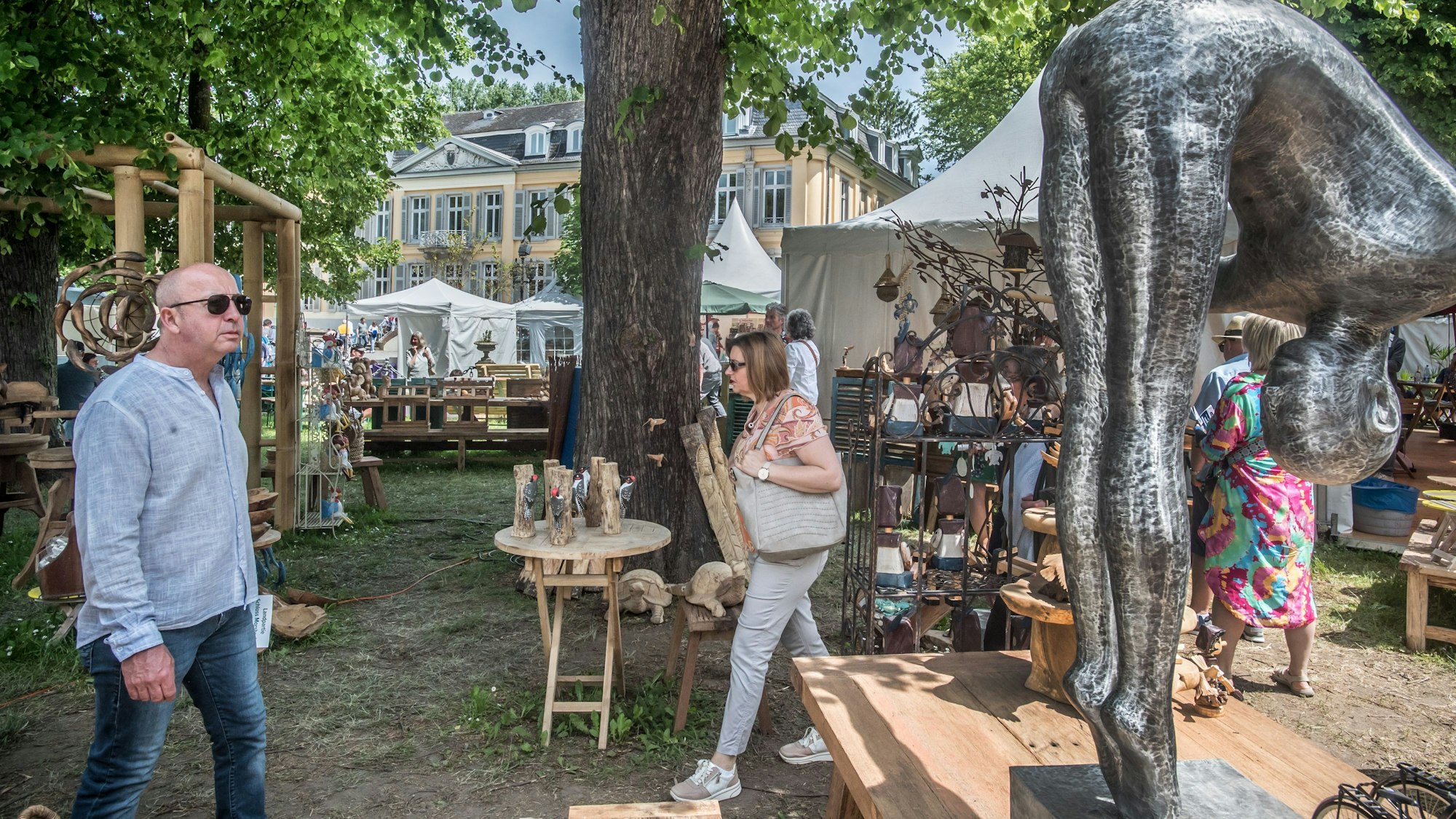 Aussteller bei der "Landpartie" im Schloss Morsbroich. Foto: Ralf Krieger