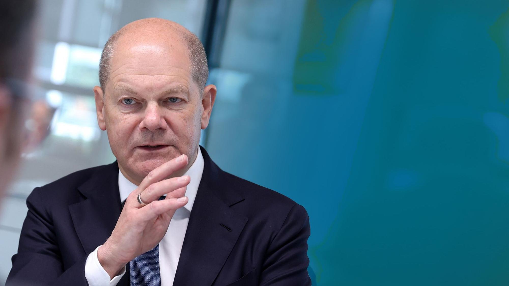 Olaf Scholz beim KStA zu Besuch