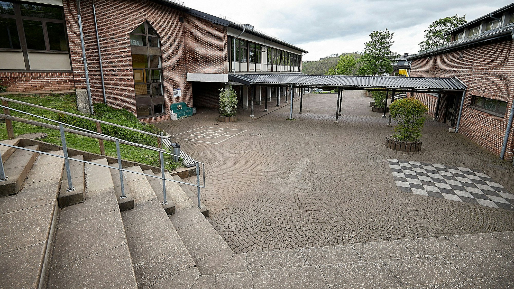 Schulhof der Clara-Fey-Schule in Schleiden