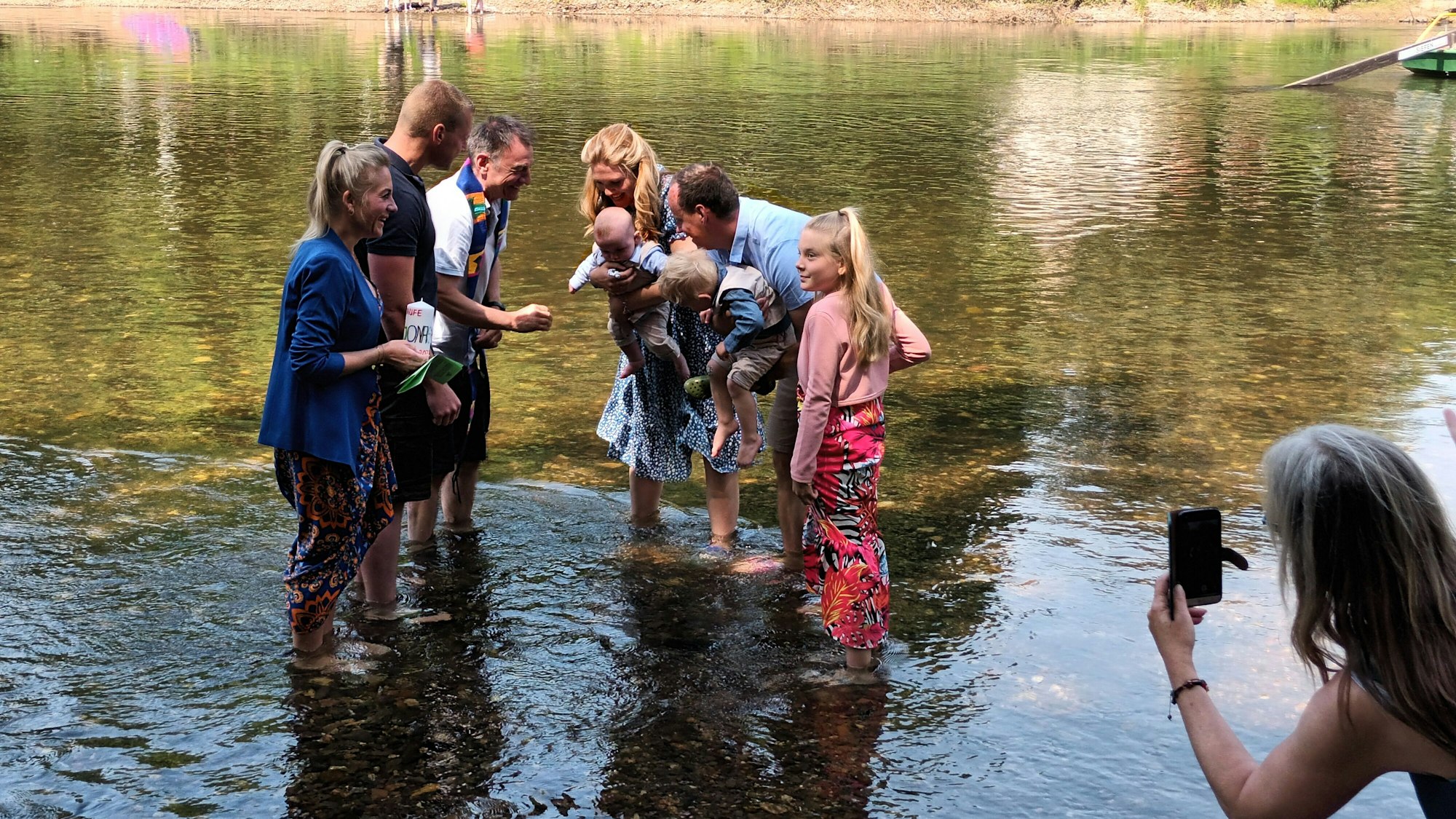 Sieben Kinder taufte der Sankt Augustiner Pfarrer.