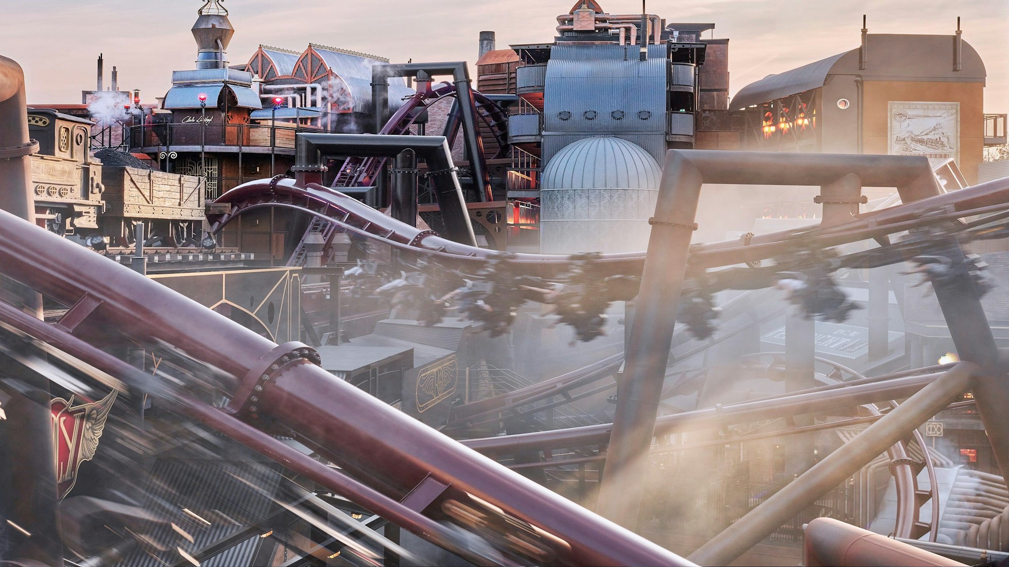 Die Achterbahn F.L.Y. im Phantasialand.