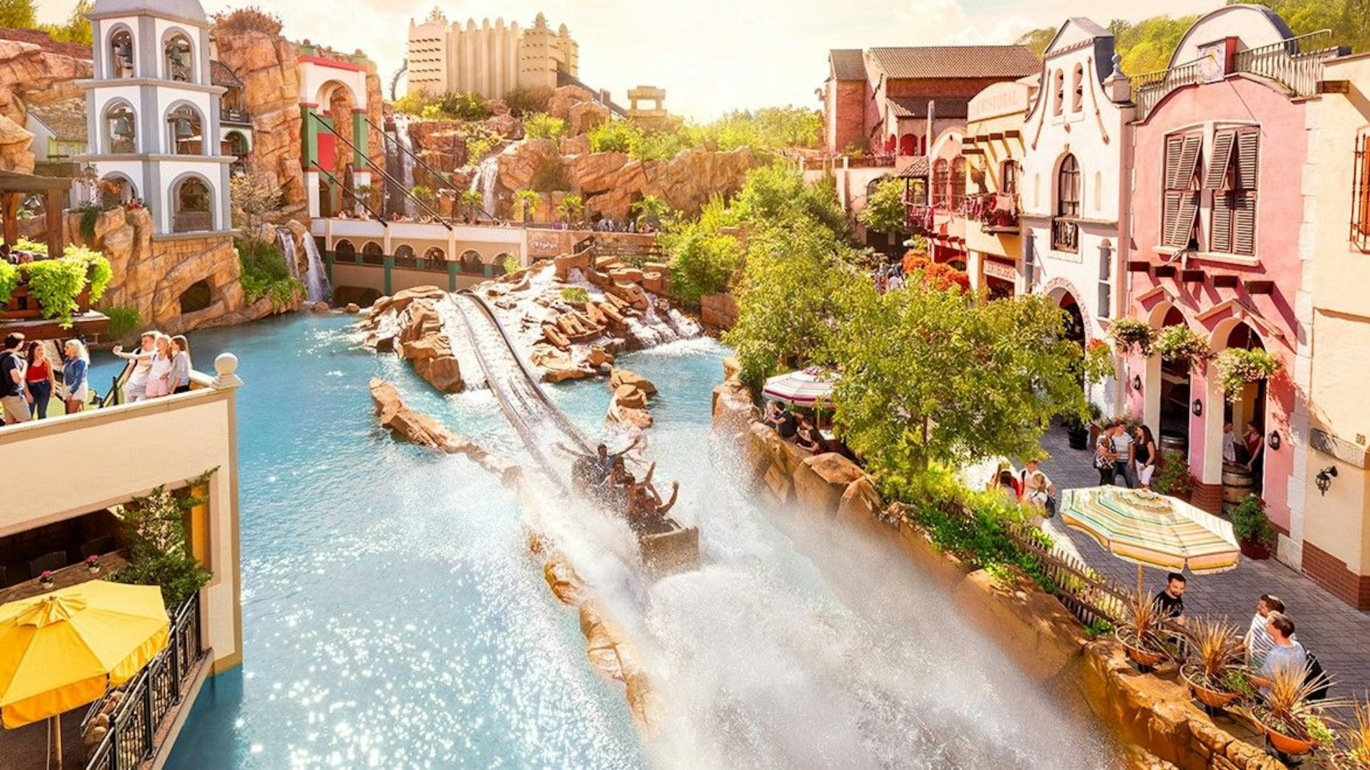 Die Wildwasserbahn Chiapas im Phantasialand.