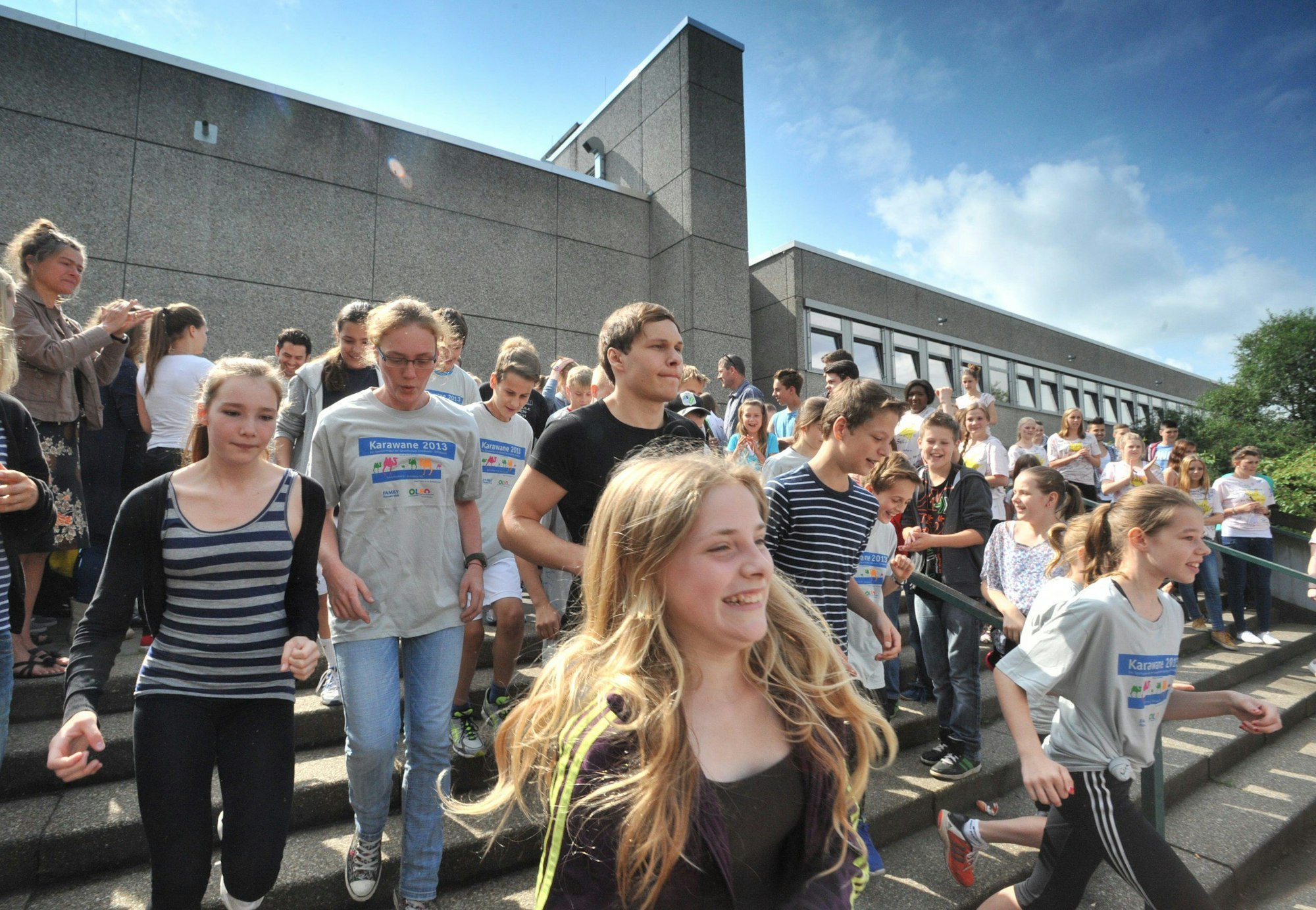 Pünktlich um 10.30 Uhr startete am Donnerstag die 51-köpfige Karawane der Gesamtschule Schlebusch Richtung Breskens.