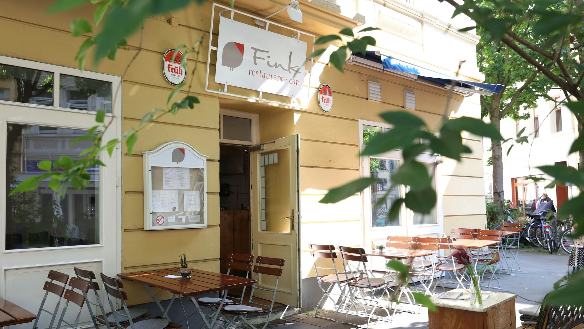 Außenbereich eines Restaurants