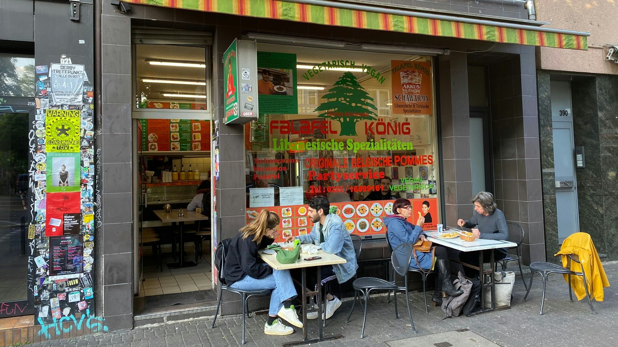 Falafel König in der Venloer Straße in Köln-Ehrenfeld