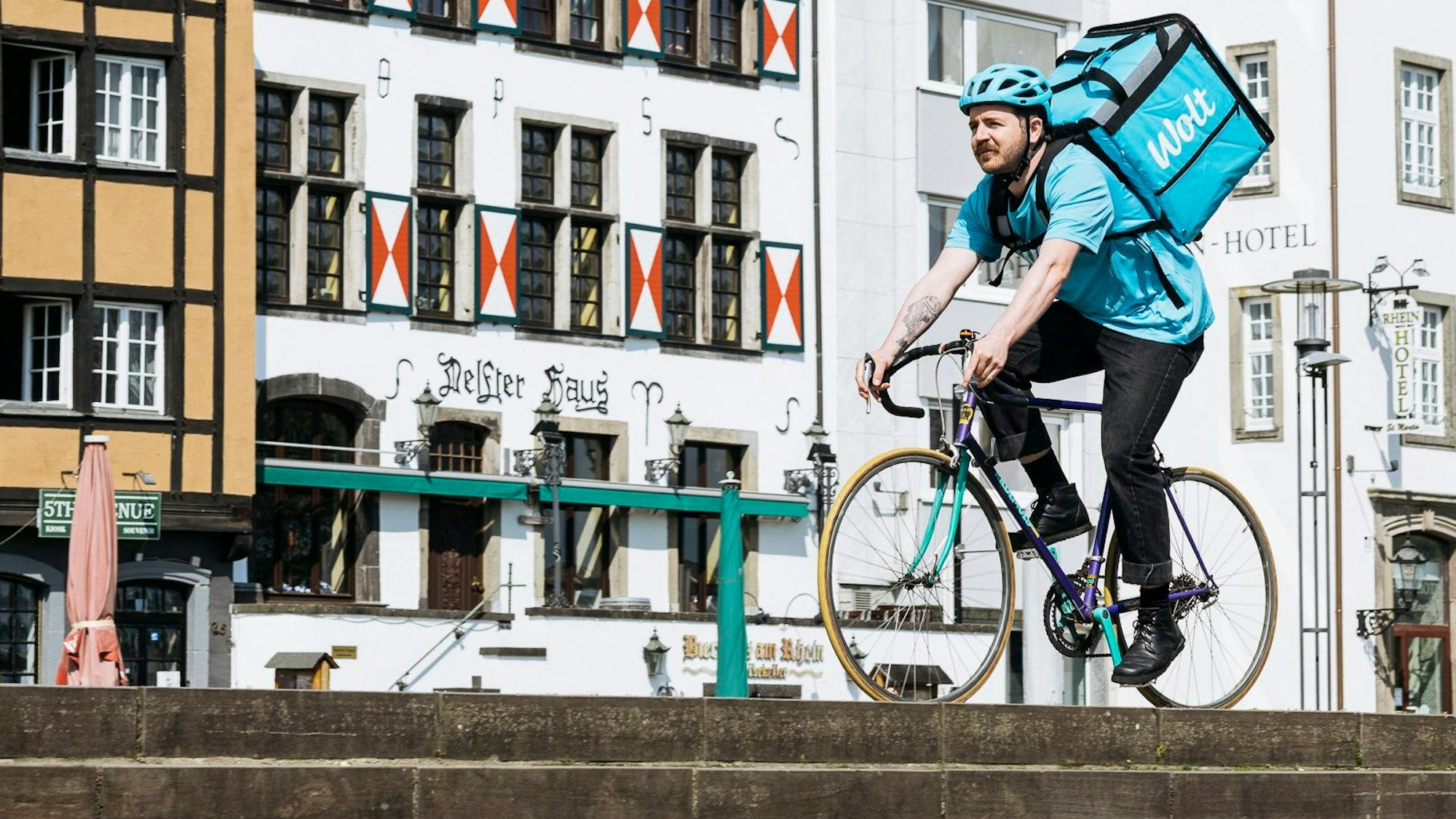 Wolt in Köln / Weiterer Text über ots und www.presseportal.de/nr/147064 / Die Verwendung dieses Bildes ist für redaktionelle Zwecke unter Beachtung ggf. genannter Nutzungsbedingungen honorarfrei. Veröffentlichung bitte mit Bildrechte-Hinweis. Foto: Wolt/Wolt/obs