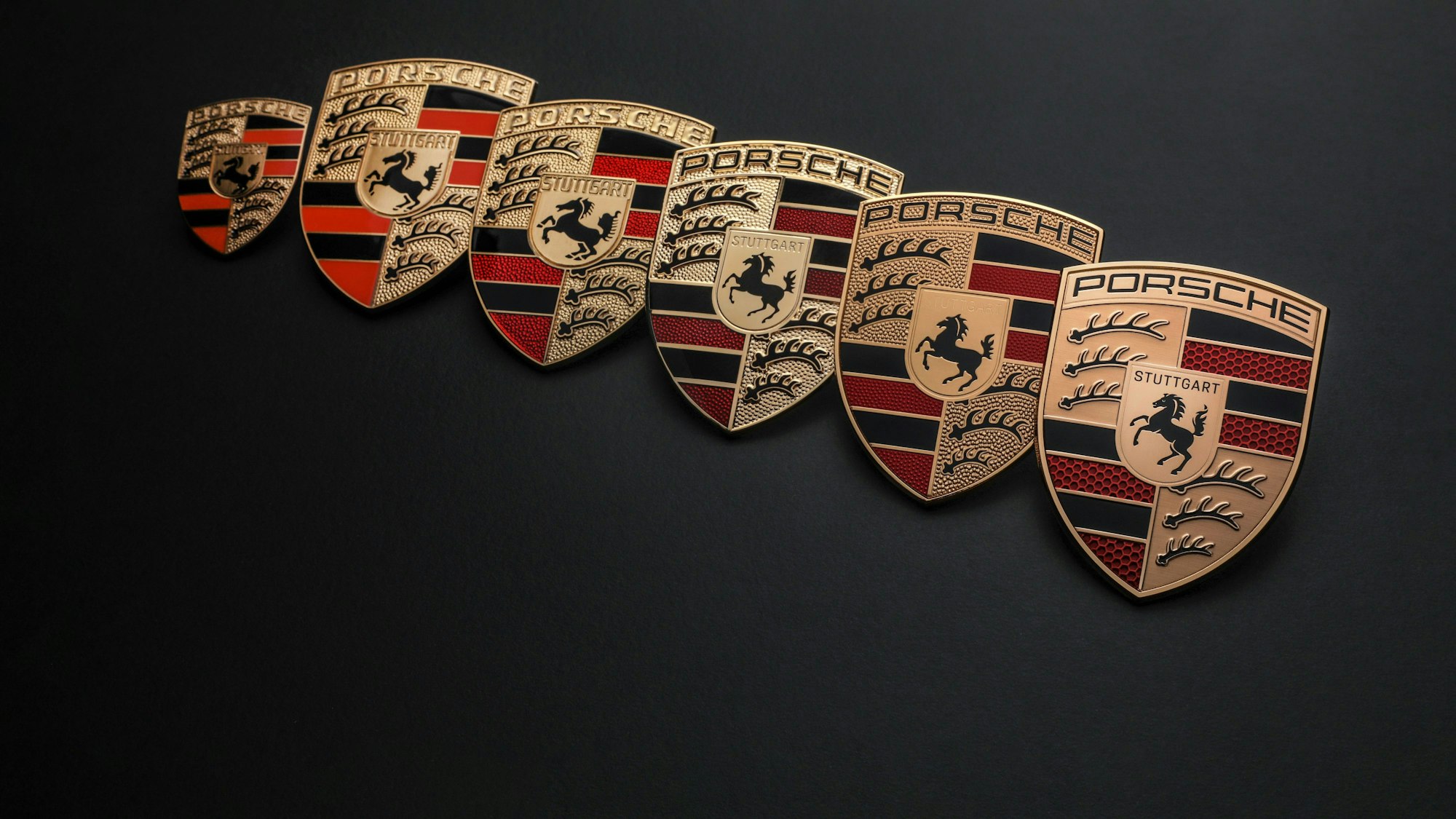 Porsche Logos im Wandel der Zeit
