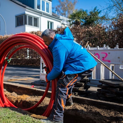 Vorbereitungen für den Glasfaserausbau