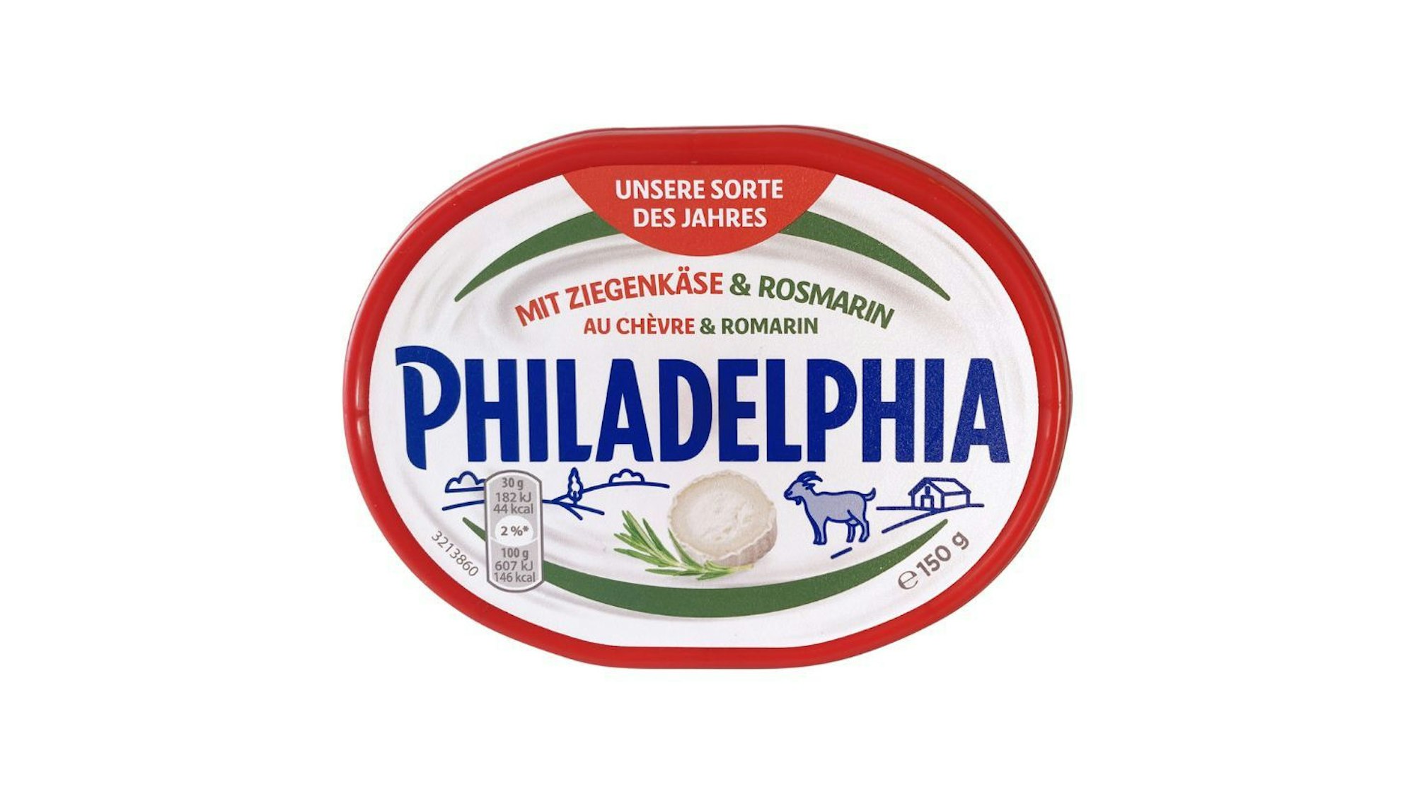 Nominiert für Negativ-Preis „Goldener Windbeutel“: Frischkäse Philadelphia Ziegenkäse