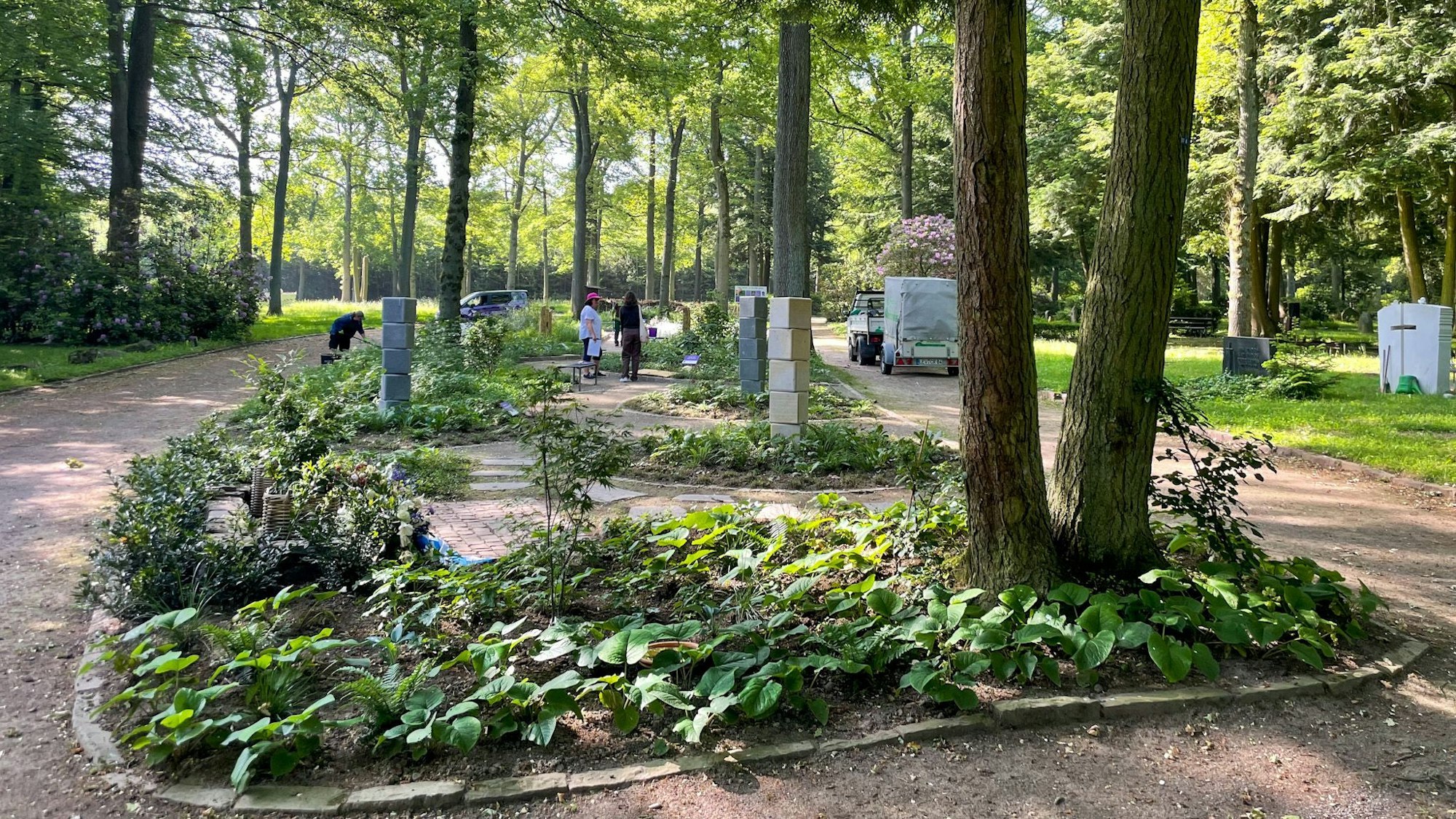 Ruhegarten in Leverkusen-Schlebusch.