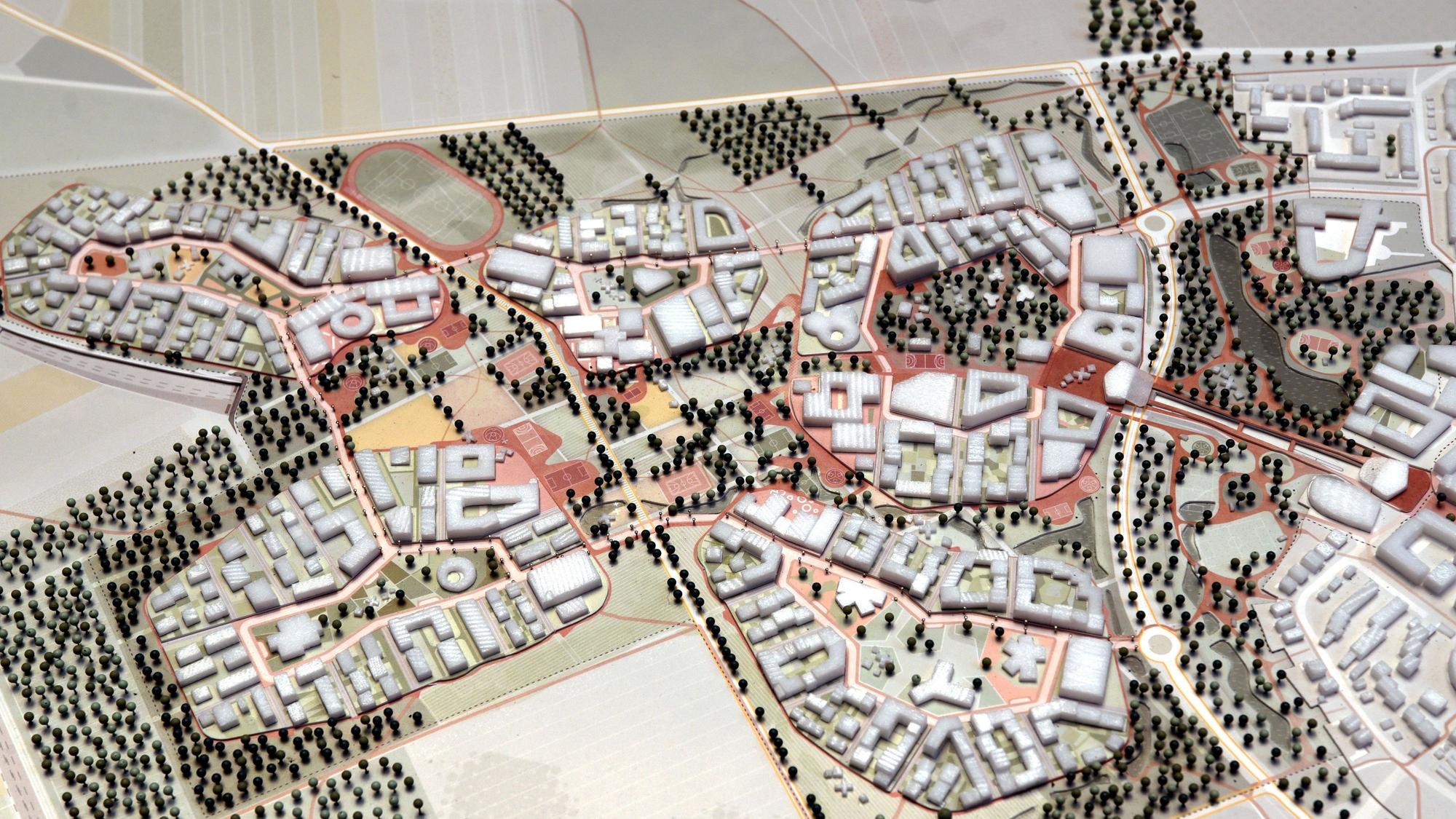 Der Siegerentwurf: So soll der Stadtteil Kreuzfeld einmal aussehen.